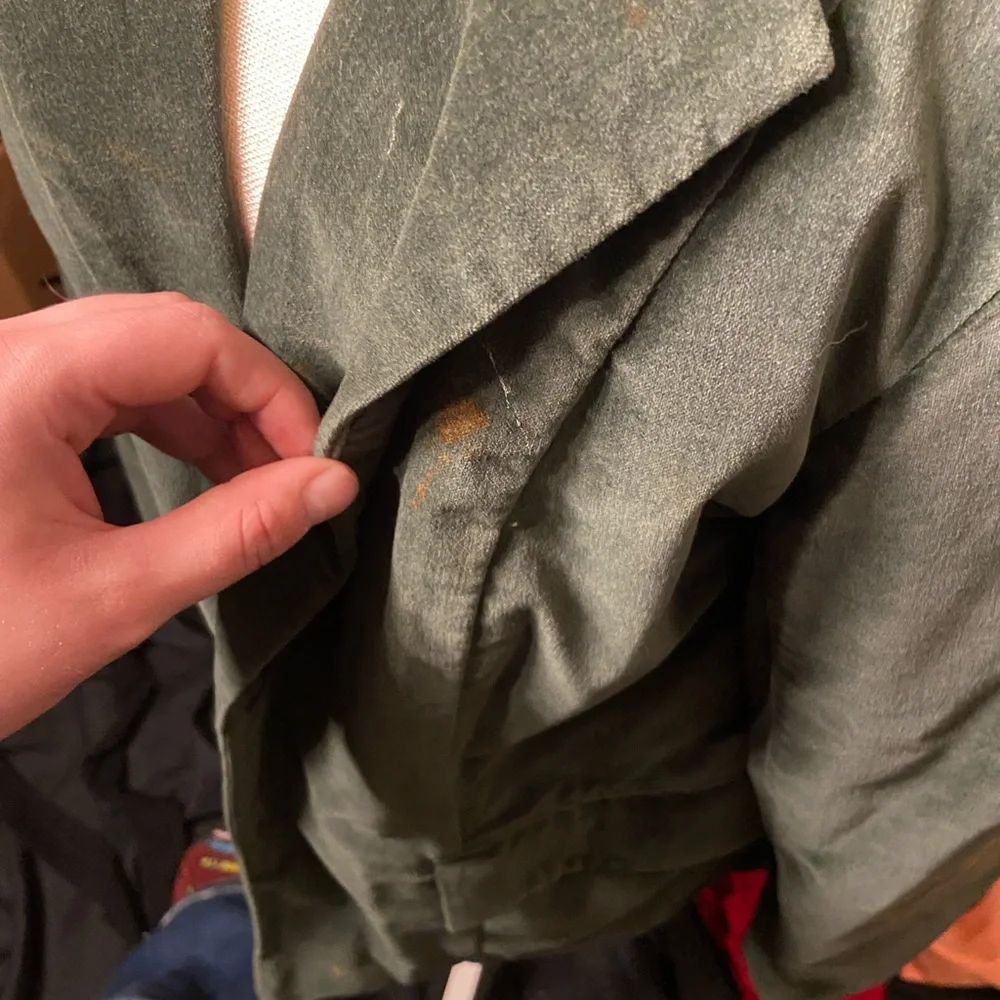 Denim&Co Dark Green Velvet Blazer Jacket - Picture 4 of 11